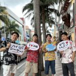 沖縄初日にかりゆしウェアにお着替え♪